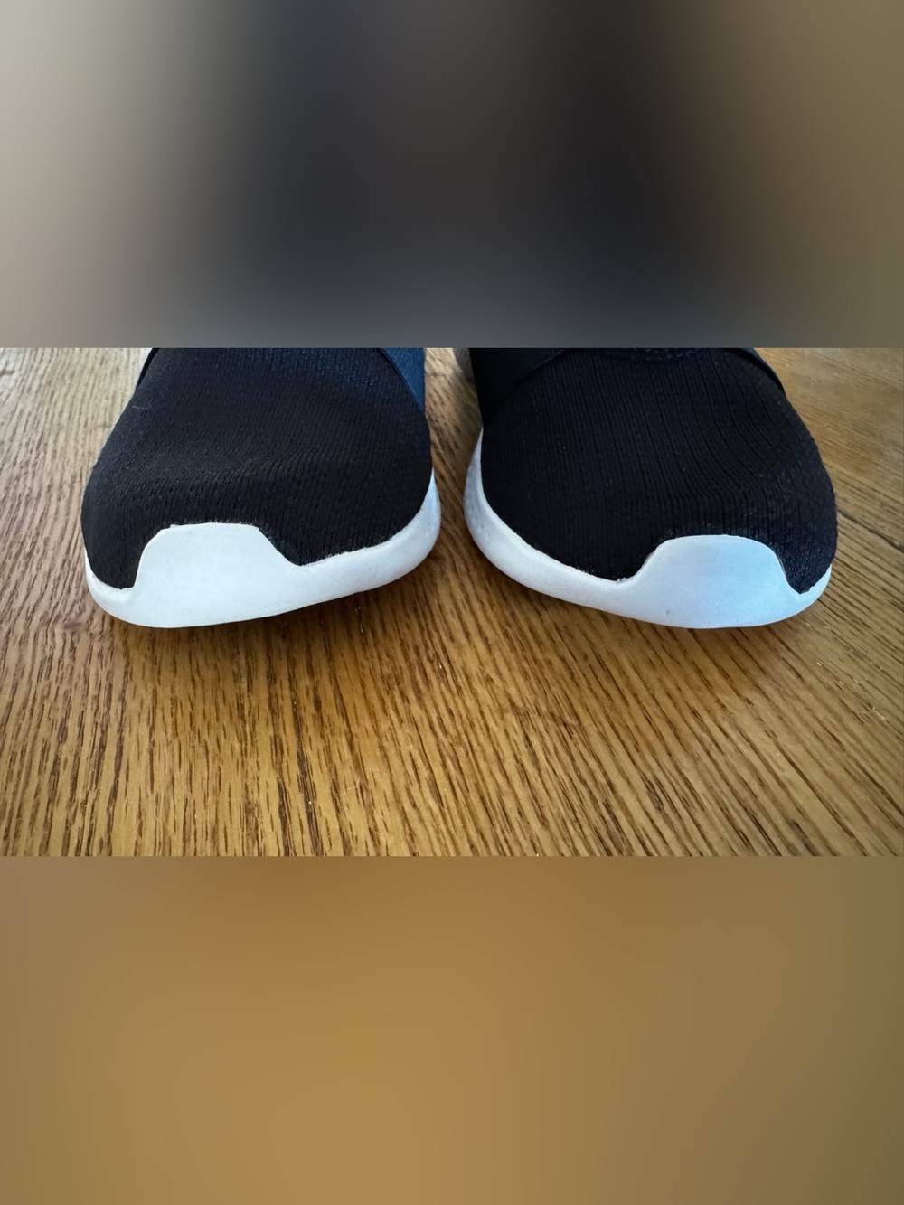 adidas Black Slip-On Athletic Sneakers with White Soles - Picture 10 of 12